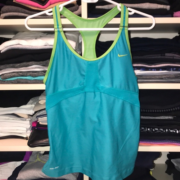 Nike Tops - Blue/green Nike racerback top